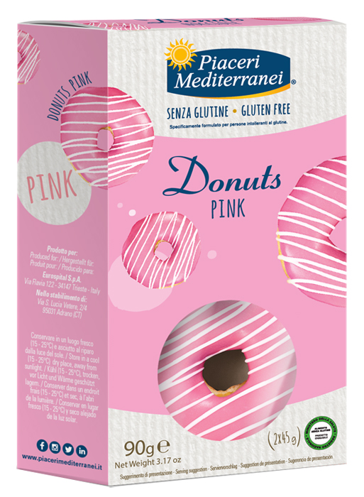 PIACERI MEDITERRANEI DONUTS PINK 90 G - Fontenova srl