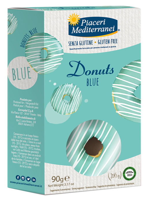 PIACERI MEDITERRANEI DONUTS BLUE 90 G - Fontenova srl