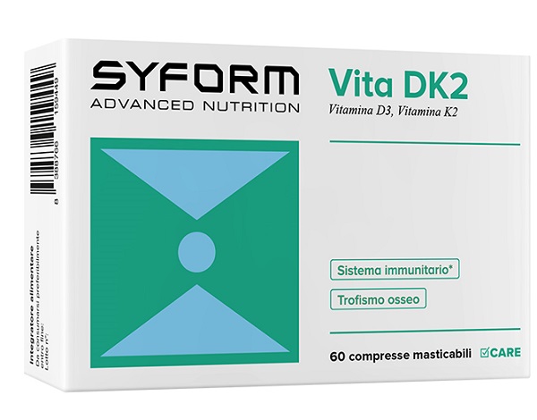 VITA DK2 60 COMPRESSE MASTICABILI SENZA GLUTINE NATURALMENTE PRIVO DI LATTOSIO - Fontenova srl