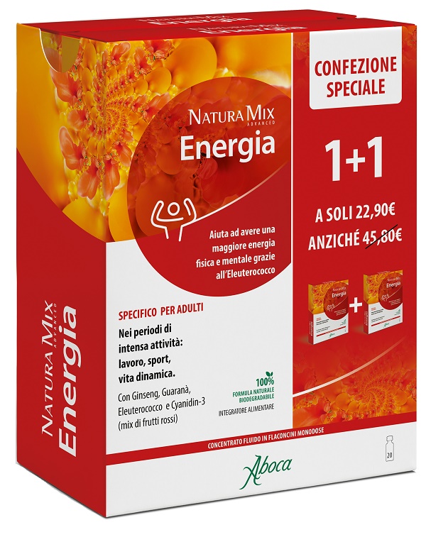NATURA MIX ADVANCED ENERGIA 10 + 10 FLACONCINI CONFEZIONE SPECIALE - Fontenova srl