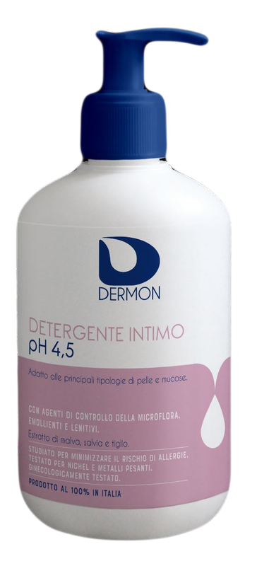 DERMON DETERGENTE INTIMO USO FREQUENTE PH 4,5 500 ML - Fontenova srl