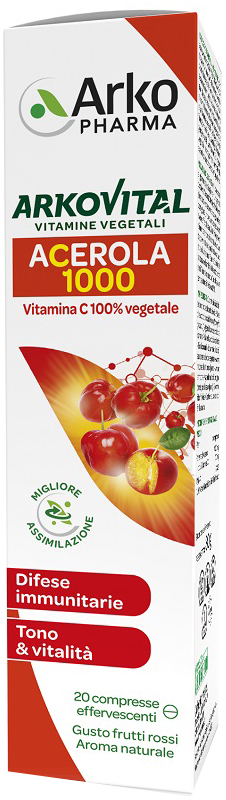 ARKOVITAL ACEROLA 1000 EFFERVESCENTE 20 COMPRESSE - Fontenova srl