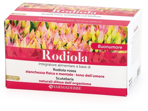 RODIOLA 20 STICK DA 10 ML SENZA GLUTINE - Fontenova srl