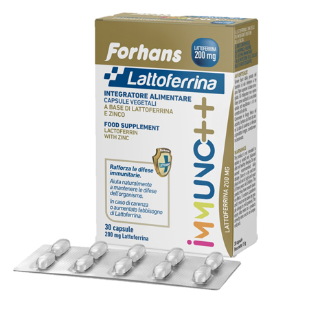 FORHANS LATTOFERRINA IMMUNO++ 200 MG LATTOFERRINA 30 CAPSULE - Fontenova srl
