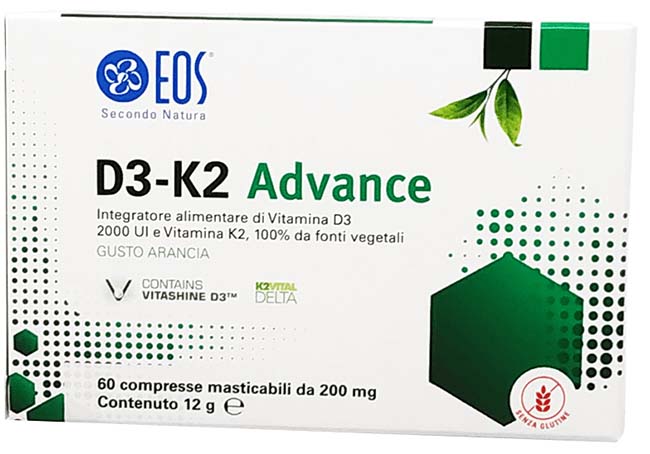 EOS D3 K2 ADVANCE 60 COMPRESSE MASTICABILI - Fontenova srl