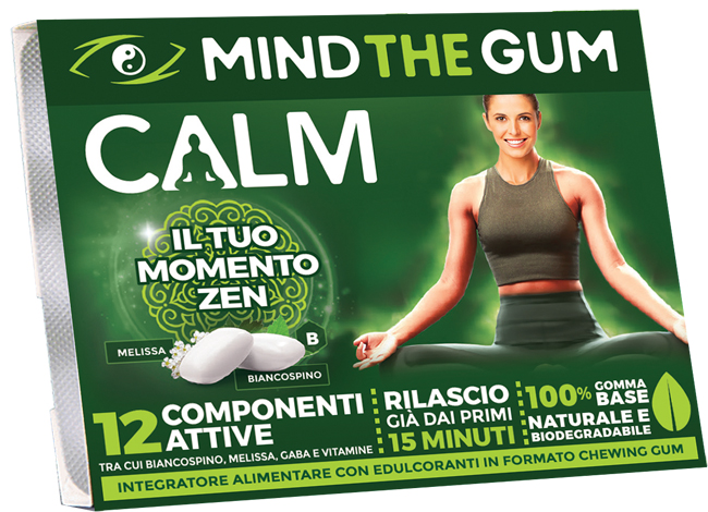 MIND THE GUM CALM 18 GOMME SENZA ZUCCHERO - Fontenova srl