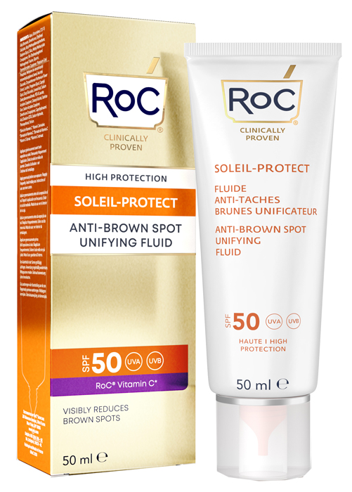 ROC FLUIDO SOLARE VISO SPF 50+ ANTIMACCHIE BRUNE  50 ML - Fontenova srl