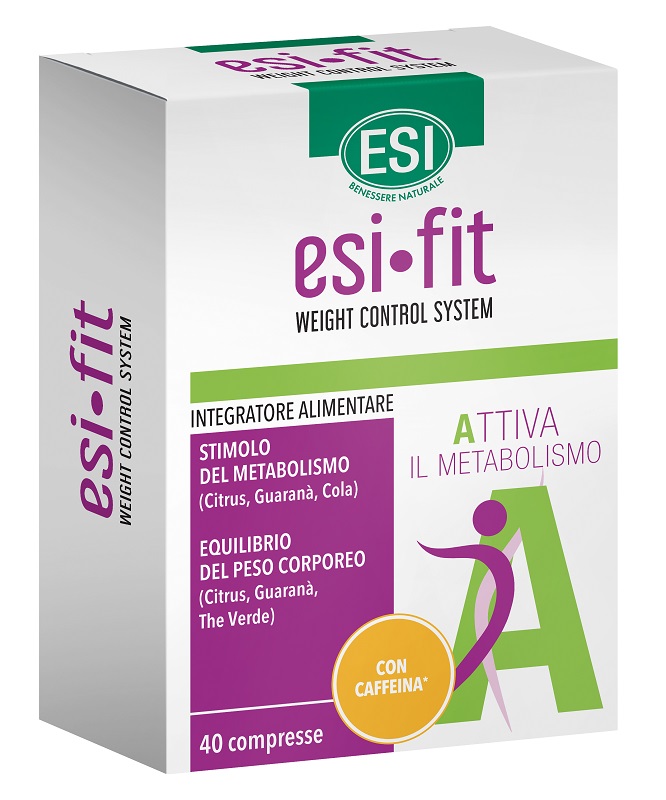 ESI FIT ATTIVA CON CAFFEINA 40 COMPRESSE - Fontenova srl