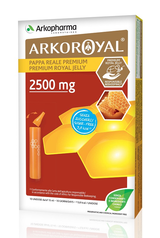 ARKOROYAL PAPPA REALE 2500 MG SENZA ZUCCHERO 10 FIALE - Fontenova srl