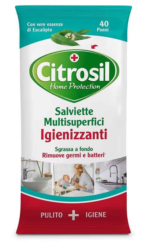 CITROSIL SALVIETTE IGIENIZZANTI EUCALIPTO 40 PEZZI - Fontenova srl