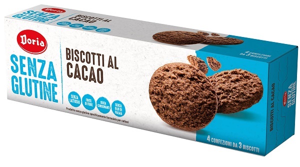 DORIA BISCOTTI CACAO 4X37,5 G - Fontenova srl