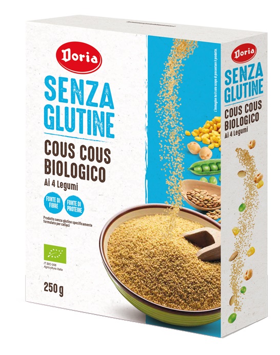 DORIA COUS COUS BIOLOGICO 4 LEGUMI 250 G - Fontenova srl
