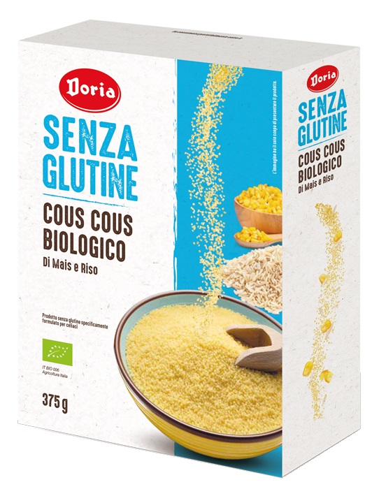 DORIA COUS COUS BIOLOGICO MAIS-RISO 375 G - Fontenova srl