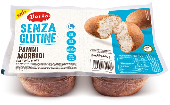 DORIA PANINI MORBIDI 4 PEZZI DA 50 G - Fontenova srl
