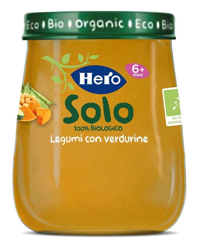 HERO BABY SOLO OMOGENEIZZATO LEGUMI VERDURE 120 G - Fontenova srl