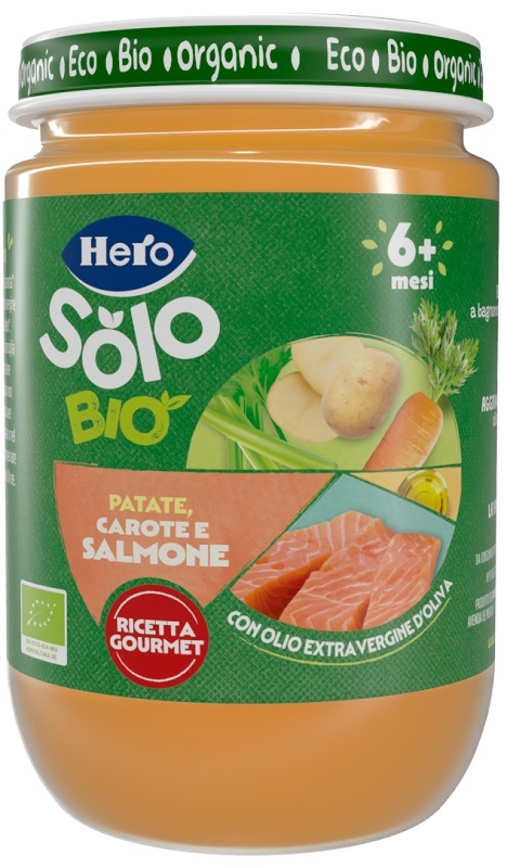 HERO BABY SOLO OMOGENEIZZATO SALMONE VERDURE 190 G - Fontenova srl