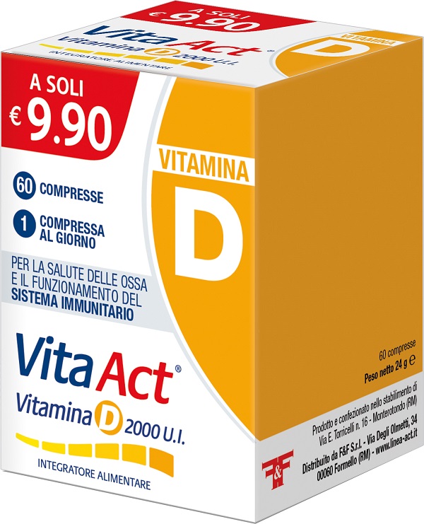 VITA ACT VITAMINA D 2000UI 60 COMPRESSE - Fontenova srl