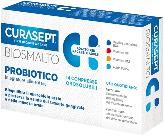 CURASEPT BIOSMALTO PROBIOTICO 14 COMPRESSE - Fontenova srl