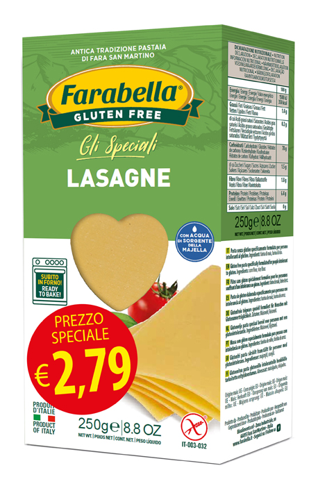 FARABELLA LASAGNA PROMO 250 G X 6 PEZZI - Fontenova srl