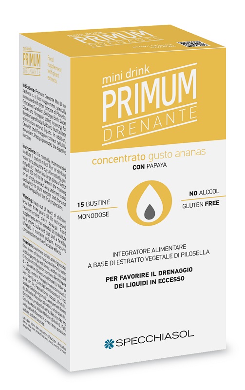 PRIMUM DRENANTE MINIDRINK ANANAS 15 STICK DA 10 ML - Fontenova srl