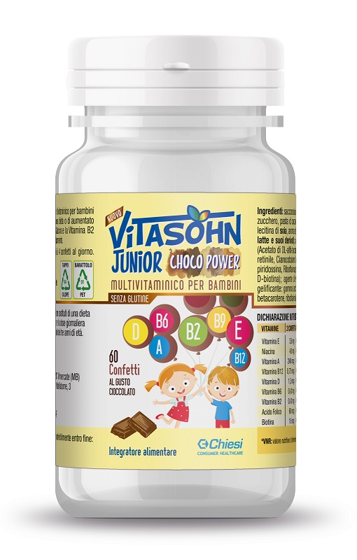 VITASOHN JUNIOR CHOCO POWER 60 CONFETTI - Fontenova srl