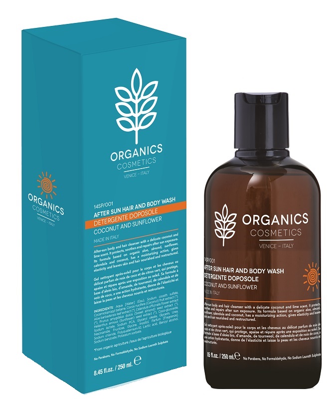 ORGANICS PHARM AFTER SUN HAIR AND BODY WASH 250 ML - Fontenova srl