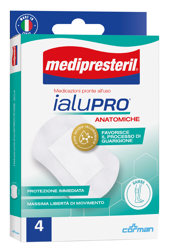MEDIPRESTERIL IALUPRO GAMBE 10X15 CM 4 PEZZI - Fontenova srl