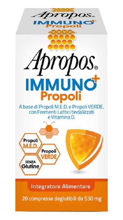APROPOS IMMUNO+ PROPOLI 20 COMPRESSE DEGLUTIBILI - Fontenova srl
