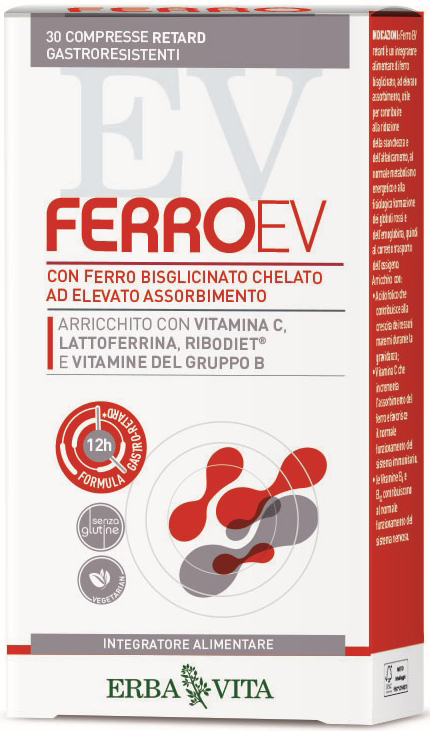 FERRO EV RETARD 30 COMPRESSE GASTRORESISTENTI - Fontenova srl
