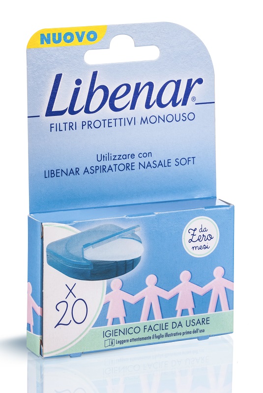 LIBENAR ASPIRATORE NASALE SOFT FILTRI 20 PEZZI - Fontenova srl