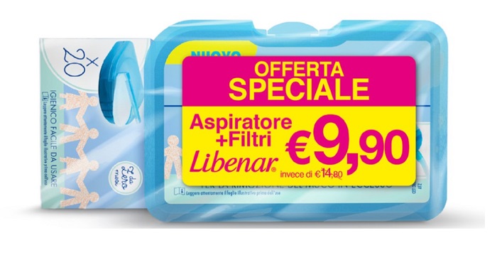 LIBENAR BIPACCO ASPIRATORE SOFT + 25 FILTRI - Fontenova srl