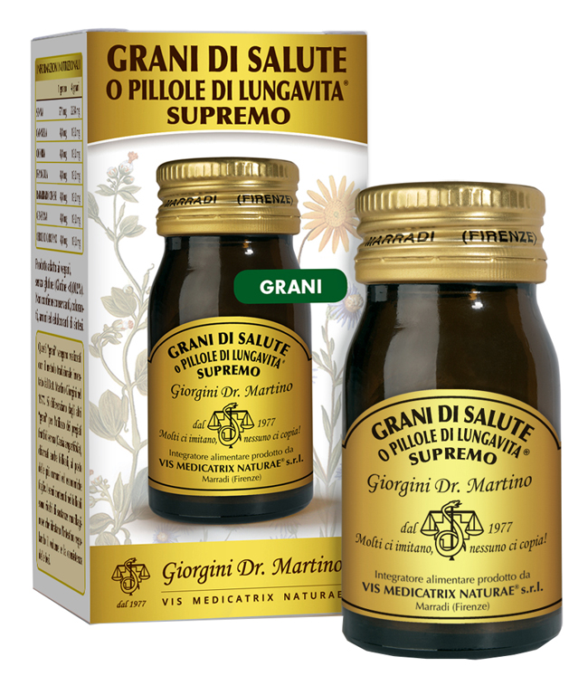 GRANI DI SALUTE O PILLOLE DI LUNGAVITA SUPREMO 30 G - Fontenova srl