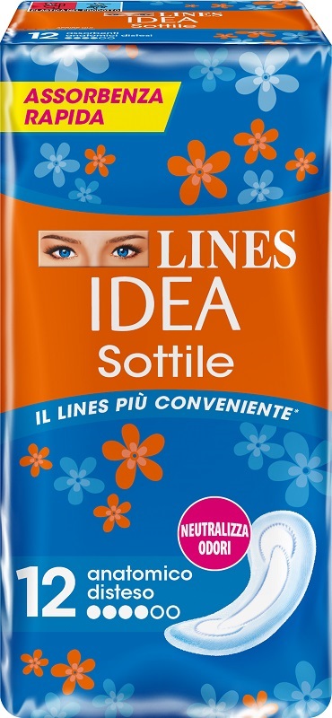 LINES IDEA SOTTILI ANATOMICI 12 PEZZI - Fontenova srl