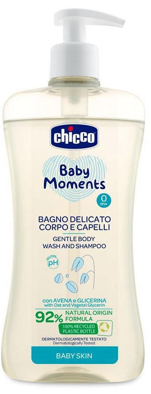 CHICCO BABY MOMENTS BAGNO CORPO CAP 500 ML - Fontenova srl