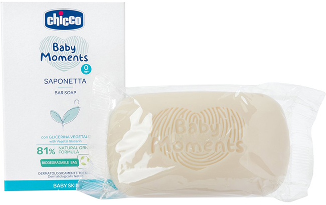CHICCO BABY MOMENTS SAPONE SOLIDO 100 G - Fontenova srl