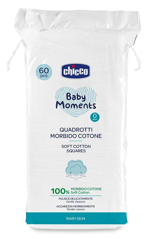 CHICCO BABY MOMENTS QUADROTTI 60 PEZZI - Fontenova srl
