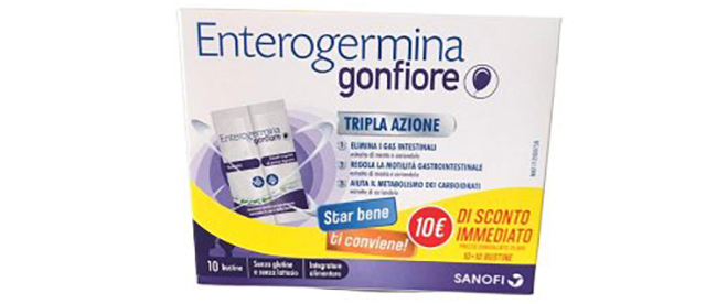 ENTEROGERMINA GONFIORE 10 + 10 BUSTINE - Fontenova srl