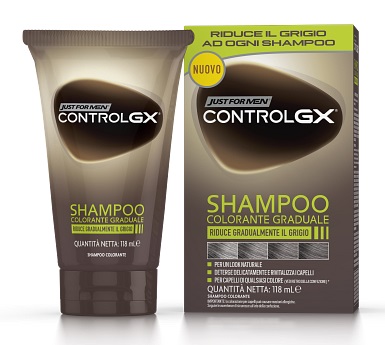 JUST FOR MEN CONTROL GX SHAMPOO COLORANTE GRADUALE 150 ML - Fontenova srl