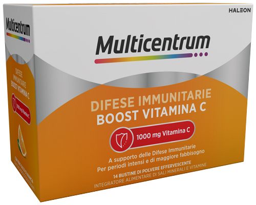 MULTICENTRUM DIFESE IMMUNITARIE BOOST VITAMINA C 14 BUSTINE - Fontenova srl