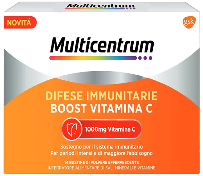 MULTICENTRUM DIFESE IMMUNITARIE BOOST VITAMINA C 28 BUSTINE - Fontenova srl