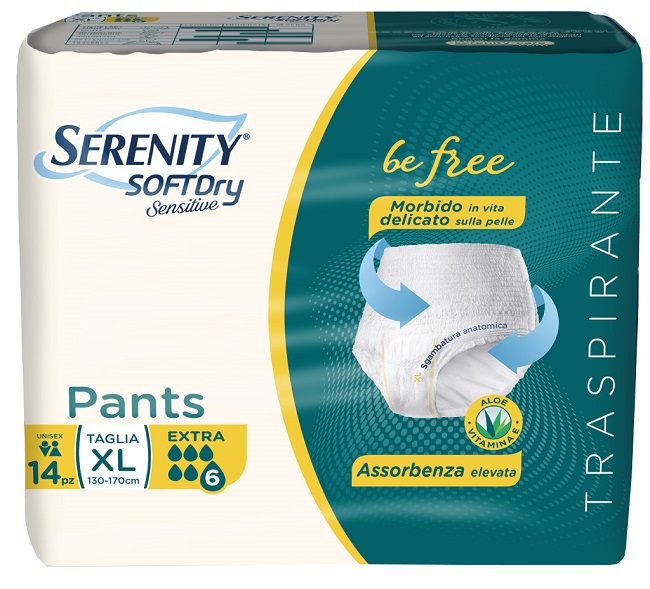 SERENITY PANTS SD SENSITIVE EXTRA XL 14 PEZZI - Fontenova srl