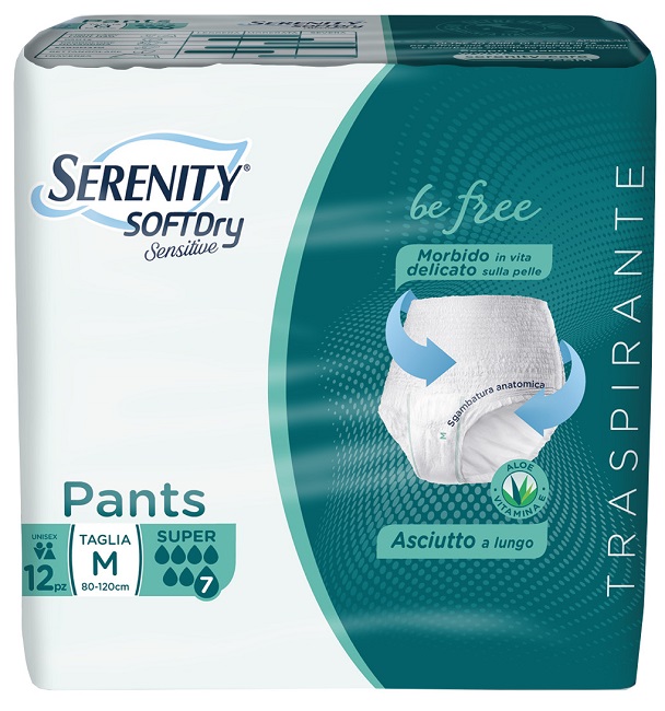SERENITY PANTS SD SENSITIVE SUPER M 12 PEZZI - Fontenova srl