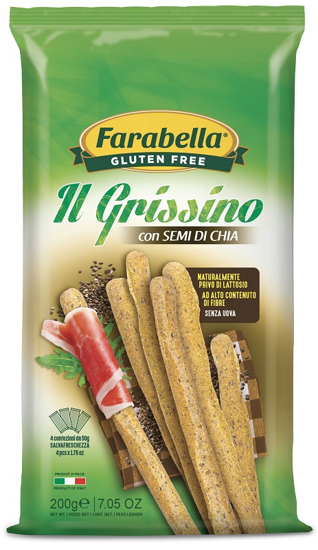 FARABELLA GRISSINI CON SEMI DI CHIA 200 G - Fontenova srl