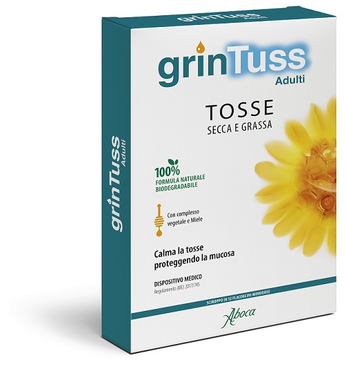 GRINTUSS ADULTI SCIROPPO 12 FLACONCINI MONODOSE - Fontenova srl