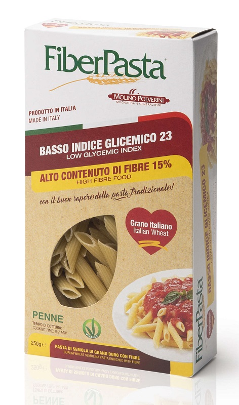 FIBERPASTA PENNE BASSO INDICE GLICEMICO 250 G - Fontenova srl
