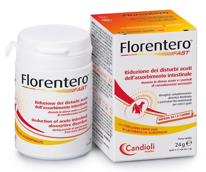 FLORENTERO FAST BARATTOLO DA 12 COMPRESSE APPETIBILI DA 2 G - Fontenova srl