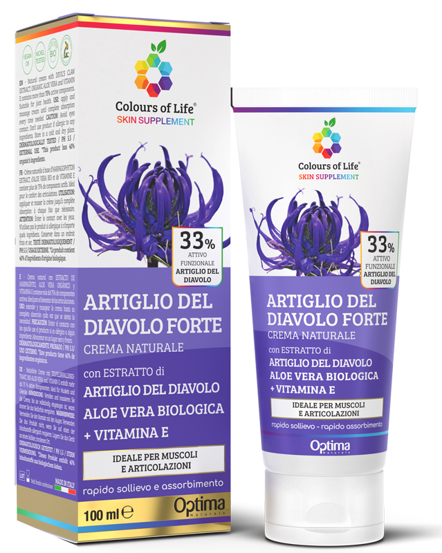 COLOURS OF LIFE SKIN SUPPLEMENT ARTIGLIO DEL DIAVOLO 33% CREMA 100 ML - Fontenova srl