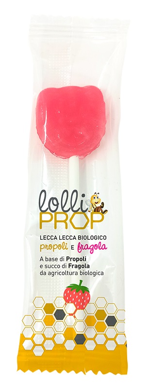 LOLLIPROP PROPOLI E FRAGOLA 4,5 G - Fontenova srl