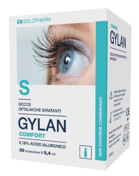 GYLAN COMFORT GOCCE OFTALMICHE 30 TUBETTI MONOUSO DA 0,4 ML - Fontenova srl