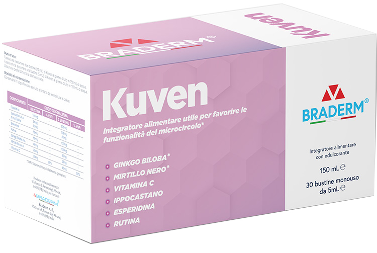 KUVEN LIQUIDO 30 BUSTINE DA 5 ML BRADERM - Fontenova srl